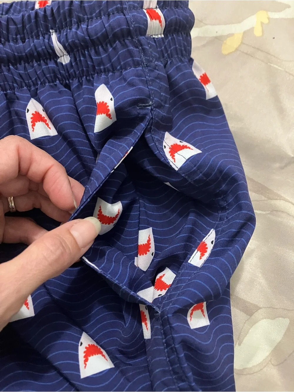 RSVLTS chomp shark week swim trunks size medium